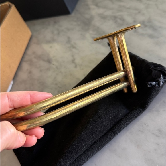 Mi and Gei Toilet Paper Holder Champagne Bronze - Picture 5 of 7